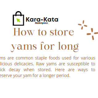 How To Store Yams For Long